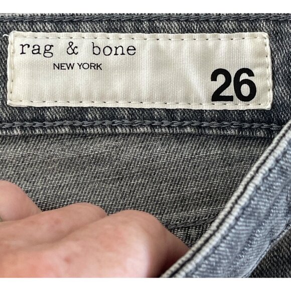 Rag & Bone Cate Mid Rise Ankle Skinny Jeans Colby Gray Size 26 Revolve $255 - Picture 11 of 16